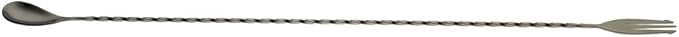 Barfly Bar Spoon, Fork End 19 5/8" (50.0 Cm), Gun Metal Black