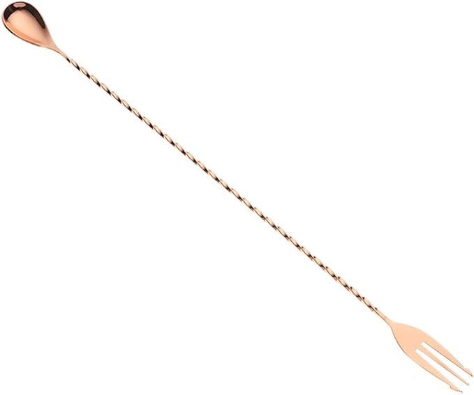Barfly Fork Bar Spoon, End 15 3/4" (40 cm), Copper