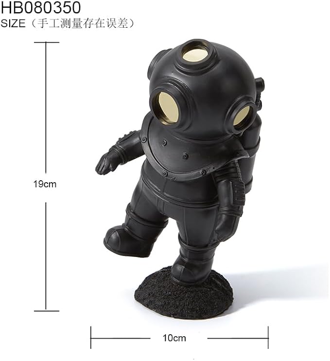 HAUCOZE Diver Figurine Decor Modern Statue Sculpture Table Centerpiece Polyresin 7.5 inch