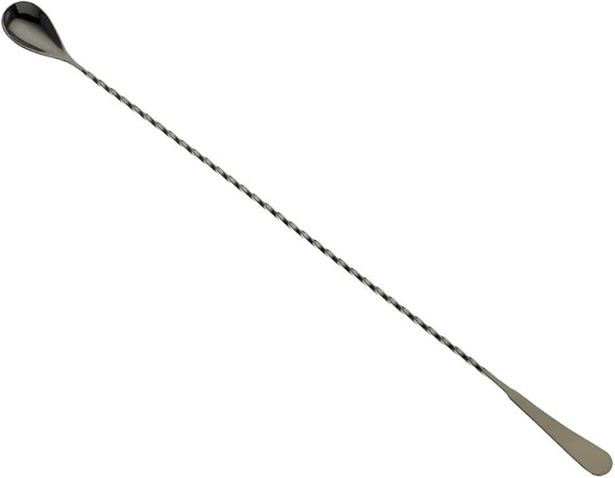 Barfly Bar Spoon, Standard 17 1/8" (43.5 Cm), Gun Metal Black