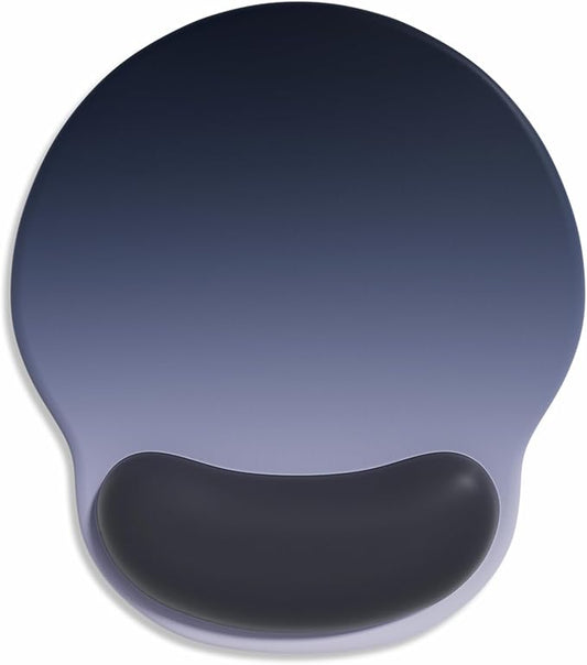 Ergonomic Mouse Pad with Wrist Support, Comfortable Gel Mouse Pads Wrist Rest, Computer Mouse Pad with Non-Slip PU Base, Relief Mousepad for Gaming Work Home Desk Accessories Office Decor