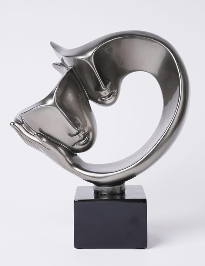 Abstract Sculpture Decor Modern Arts Lover Figurine Table Centerpiece Statue Polyresin 10.6 inch