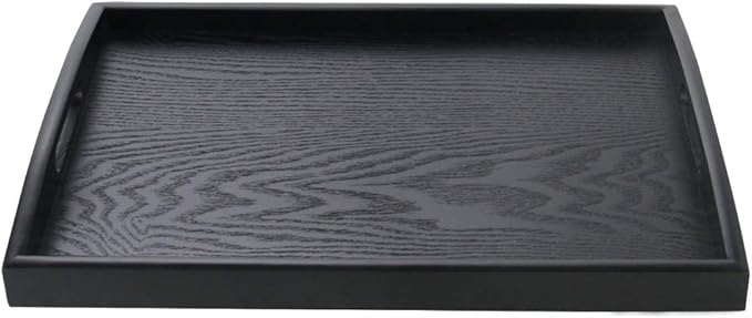 Wooden Rectangular Serving Tray - Nature Manchurian Ash Wood Food Tray (Small)