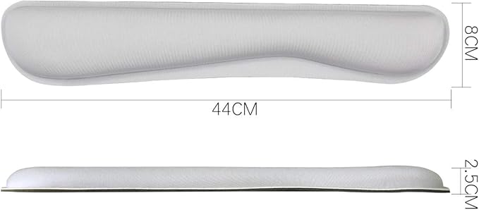 Ergonomic Keyboard Mouse Pad Wrist Rest Support Set for Laptop/Computer/Desktop,Memory Foam Hand Rest Wrist Cushion for Gaming/Office,Lightweight Comfortable & Pain Relief (Greyish White)