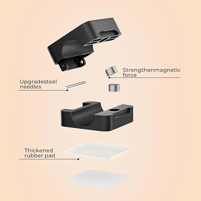 8 Pack Magnetic Cord Organizer Holder, Adjustable Cable Clips, Strong Adhesive Desk Cable Management Clips for Nightstand, Office, Car, Easy Open Design for Tidy Wire Organization