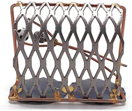 Soccer Goalie Net with Man Collectible Handmade Metal Art Figurine, Desk Accessories, Trophy, Boss Gift, Office Décor, Business Professional, Sports