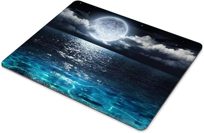 Ocean and Moon Mouse pad Customized Mousepad Non-Slip Rubber Base Mouse Pads for Computers Laptop Office Desk Accessories Mouse pad