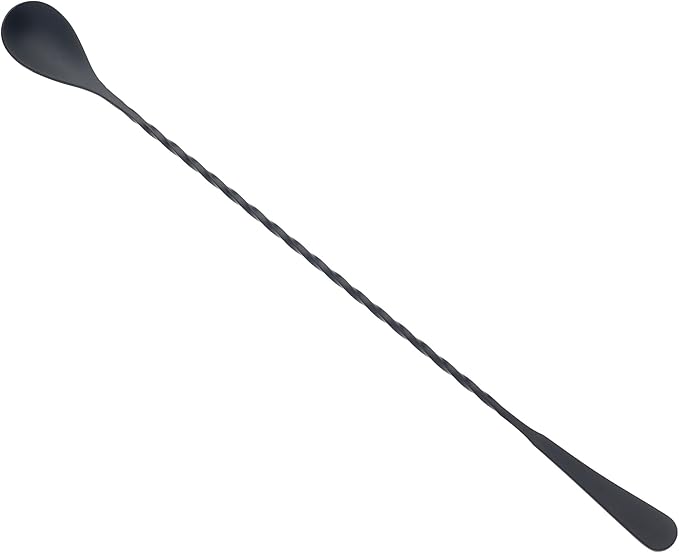 Barfly Standard Bar Spoon, Japanese Style 13 3/16" (33.5 cm), Matte Black