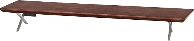 Anji Mountain Monitor Stand - Desktop Organizer & Laptop Riser, Ergonomic Monitor Riser, Space-Saving Monitor Stand for Desk, Durable Construction, Easy Assembly, Ideal for Home & Office,Walnut