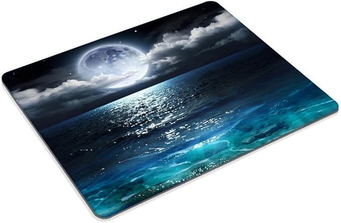 Ocean and Moon Mouse pad Customized Mousepad Non-Slip Rubber Base Mouse Pads for Computers Laptop Office Desk Accessories Mouse pad