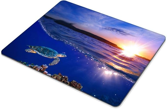 Sea Turtle Mousepad Non-Slip Rubber Base Mouse Pads for Computers Laptop Office Desk Accessories Mouse pad (Sea Turtle, 1pc)