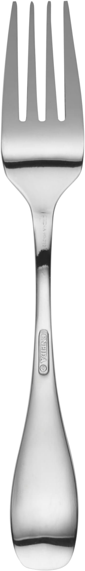 Oneida Silverware Set For 8, Voss 45-Piece Everyday Flatware Set with Serving Utensils, Service For 8, 18/0 Stainless Steel, Mirror Finish, Dishwasher Safe, Knives Spoons and Forks (Silver, 45 Pieces)