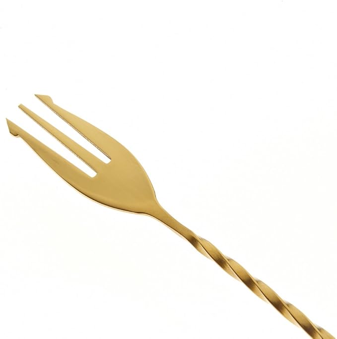 Barfly Fork Bar Spoon, End 15 3/4" (40 cm), Gold