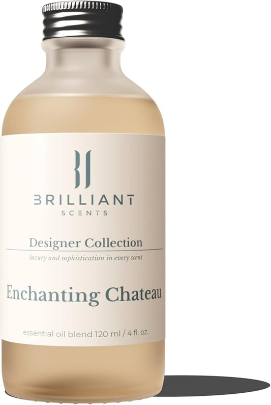 Brilliant Scents Enchanting Chateau Scent | Dewy Gardenia, Night Blooming Florals | Inspired by: The Roosevelt Hotel | Luxury Home & Business Scent | Fragrance Oil | 120ML