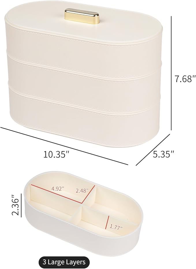 Yesesion Large Cord Organizer Box with Lid, Plastic Cable Storage Case with 20pcs Wire Ties for Desk Drawer, Home Office Supplies, Electronics, Clips, Clamps, Phone Charger, USB, Data Cables (White)