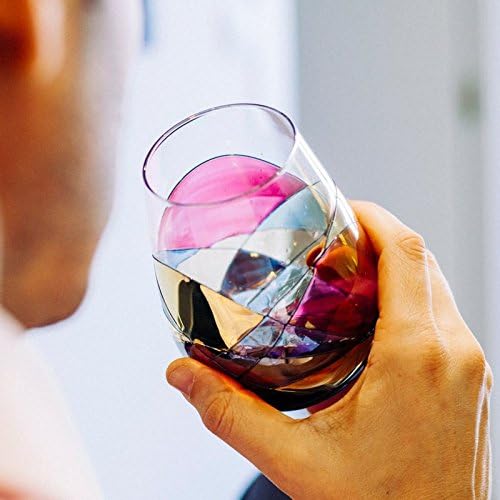 BARCELONA Stemless Wine Glasses – Hand‑Painted Set of 1 Unique Wine Gift for Wedding, Anniversary, Housewarming & Christmas • Sagrada Familia Style • Ideal for Women & Men