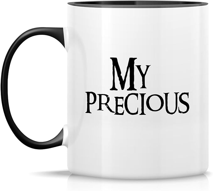 Retreez Funny Mug - My Precious Coffee Tea 11 Oz Ceramic Coffee Mugs - Funny, Sarcasm, Sarcastic, Motivational, Inspirational birthday gifts - White Mug with Black Handle and Inner
