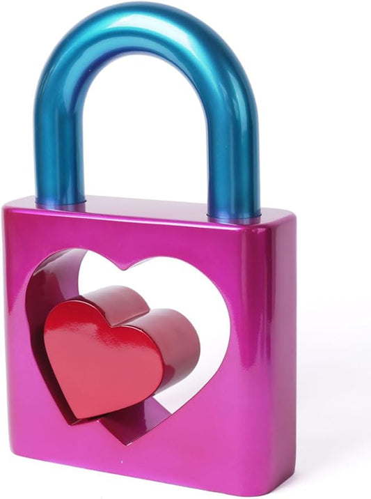 Abstract Sculpture Decor Modern Arts Lover Figurine Heart Decor Table Centerpiece Statue Polyresin 11.4 inch