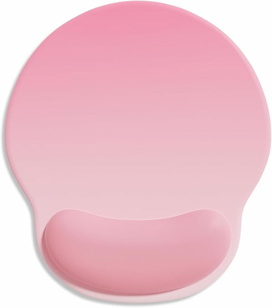 Ergonomic Mouse Pad with Wrist Support, Comfortable Gel Mouse Pads Wrist Rest, Computer Mouse Pad with Non-Slip PU Base, Relief Mousepad for Gaming Work Home Desk Accessories Office Decor