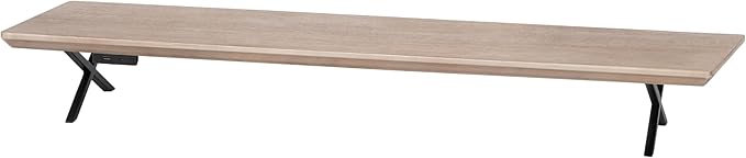 Anji Mountain Monitor Stand - Desktop Organizer & Laptop Riser, Ergonomic Monitor Riser, Space-Saving Monitor Stand for Desk, Durable Construction, Easy Assembly, Ideal for Home & Office,Biscotti