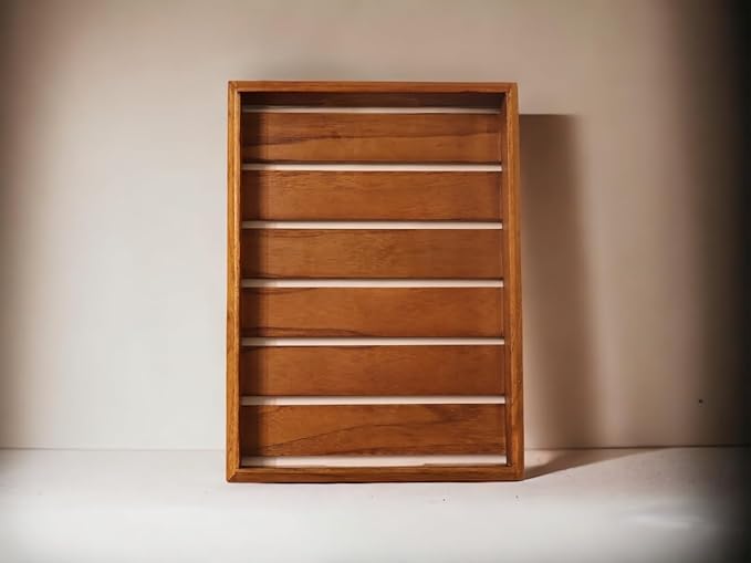 Vesta Homes Medium Teak Wood Serving Tray for Home, Kitchen, Breakfast, Restaurant, Office Organizer, Dining Table | Premium Wooden Tray |12 * 8.5 * 1.5 Inches | Handmade in India