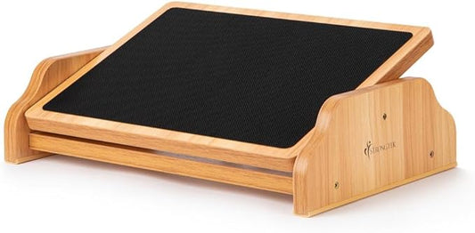 StrongTek Ergonomic Rocking Foot Rest for Under Desk, Adjustable Foot Stool with Non-Slip Surface, Three Positions for Comfort & Stability, Enhances Posture & Circulation, Ideal for Office & Home Use