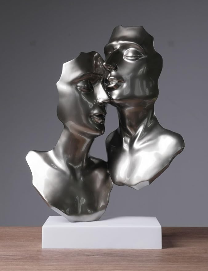 Abstract Sculpture Decor Modern Arts Lover Figurine Table Centerpiece Statue Polyresin 16.9 inch