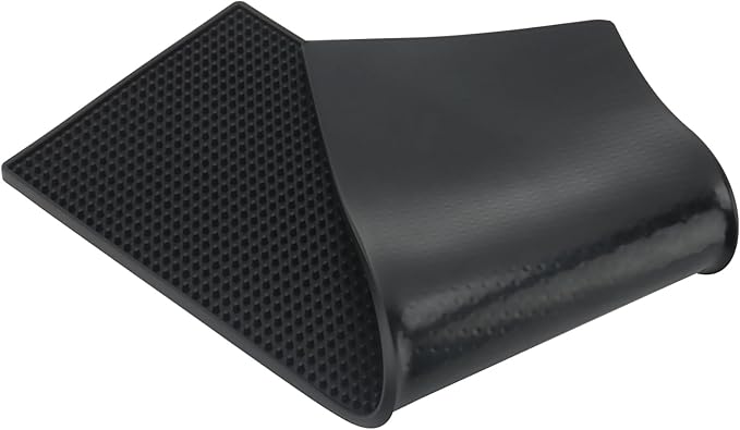 FUNSUEI 3 PCS 8 x 24 Inch Rubber Bar Mats, Non-Slip Rubber Bar Service Top Spill Mats, PVC Bar Spill Mat Drinks Mixing Pad for Bars, Home Kitchen, Pubs, Restaurants