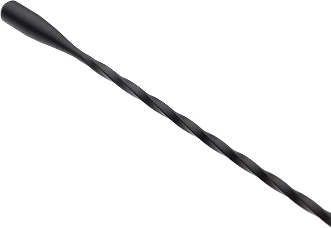 Barfly Teardrop Bar Spoon, End 11 13/16" (30 cm), Matte Black