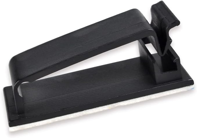 Cable Clips, Ethernet Cable Organizer, Conwork Adhesive Wire Management Clamps, Desktop Cord Holder Hider, Charging Cable Drop Organizer & Management System for TV PC Laptop Home Office [25-Pack]