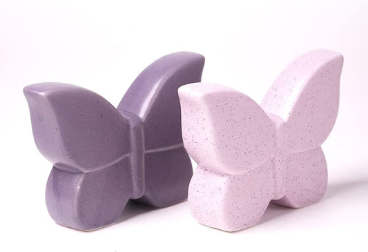 2pcs Butterfly Decor Statue Animal Figurine Gifts Modern Arts Ceramic Sculpture 4.7 inch