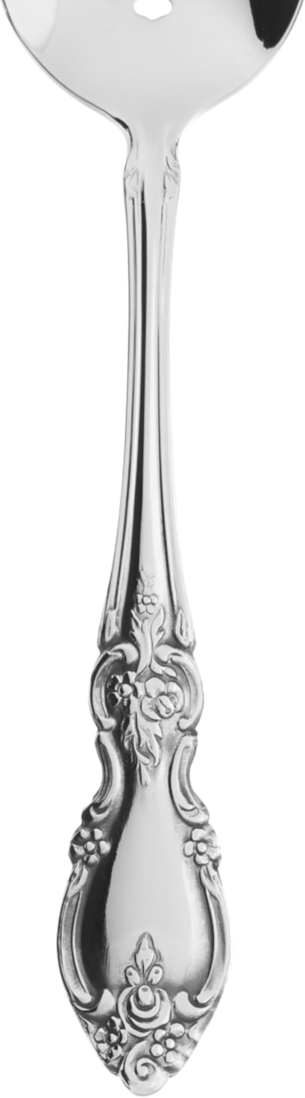 Oneida Silverware Serving Utensils Set of 6, Louisiana 6-Piece Fine Flatware Serveware Set, Serving Spoons Fork Ladel & Spreader, 18/8 Stainless Steel, Mirror Finish, Dishwasher Safe (Silver 6 Pieces)