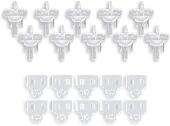 The Original Weatherproof Gaskets & Plug Covers - Made in USA, Outdoor Waterproof GFCI Protectors, Christmas Light Installation, Extension Cords, Stop GFCIs from Tripping (Clear, Qty 10) - by APlugPro