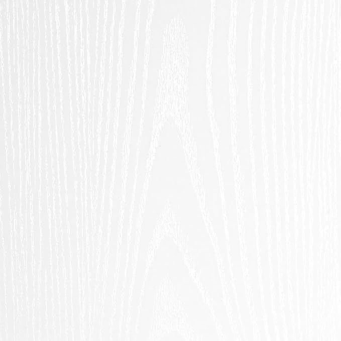 36 Inch Floating Shelves for Wall Set of 2, 8"D Wood Grain Bathroom Shelves with Invisible Brackets, Easy Install Engineered Wood Storage Shelves for Kitchen, Living Room, Bedroom, White Finish