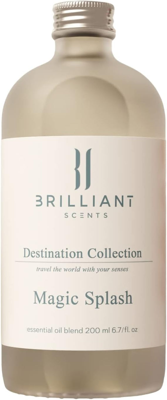Brilliant Scents Magic Splash Scent | Fresh Air, Lemon Peel, Melon | Luxury Home & Business Scent | Fragrance Oil | 200ML