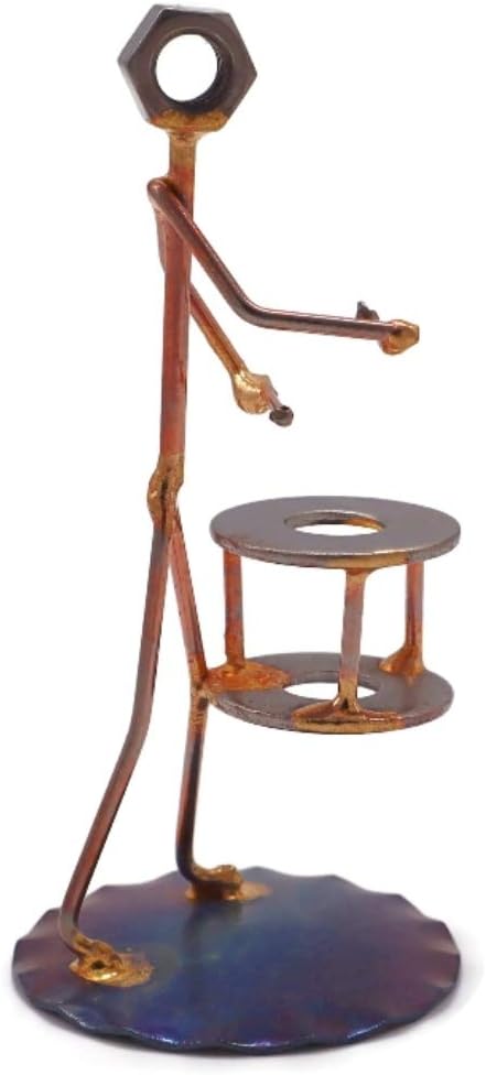 March Drum Single Collectible Handmade Metal Art Figurine, Desk Accessories, Trophy, Band, Office Décor, Marching Band, Musical Instrument