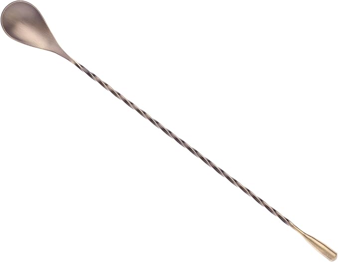 Barfly Teardrop Bar Spoon, 11 13/16" (30 cm), Antique Gold