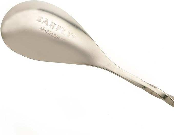 Barfly Santa Bar Spoon,Stainless Steel,Santa End 12" (30 cm)