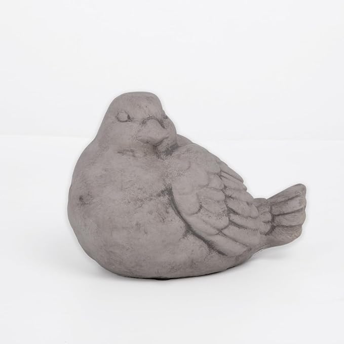 Urban Trends Bird Statues for Outdoor, Small Decorative Cement Bird Sculpture for Lawn, Patio Yard Lawn Figurine Decorative Ornament Home Decor Items: 8.25"x5.25"x6.25"H