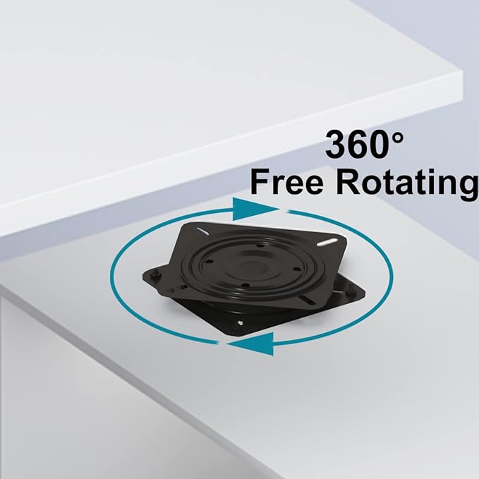 HSH White L Shaped Desk with Drawers Shelves, 360 Rotating L Shape Computer Desk with Storage Cabinet, Corner Home Office Desk Computer Table，55 Inch