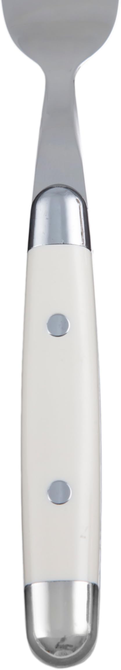 Cambridge Silverware Set, Jubilee White 16-Piece Flatware Set, Service for 4, 18/0 Stainless Steel, Silver Mirror Finish Beige Handles, Knives Spoons and Forks set, Dishwasher Safe, (Beige, 16 Pieces)