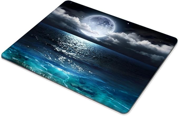 Ocean and Moon Mouse pad Customized Mousepad Non-Slip Rubber Base Mouse Pads for Computers Laptop Office Desk Accessories Mouse pad