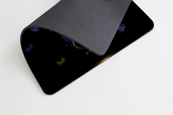 Purple Gold Butterfly Mouse pad Customized Mousepad Non-Slip Rubber Base Mouse Pads for Computers Laptop Office Desk Accessories Mouse pad