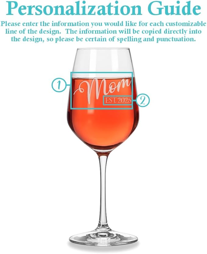 Blue Ridge Mountain Gifts - Set of Glasses for Mom and Dad - Choose from 9 Different Types of Glassware - Baby Shower, Gender Reveal Party, Pregnancy Announcment - Personalized and Laser Engraved