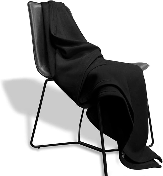 MV Sport Lightweight Sweatshirt Blanket Throw – Warm & Cozy, Breathable Oversized Fleece Knit, Couch, Bed, Travel, Cold Nights, and Outdoors – Soft Light Weight Blanket 54" x 84" Charcoal