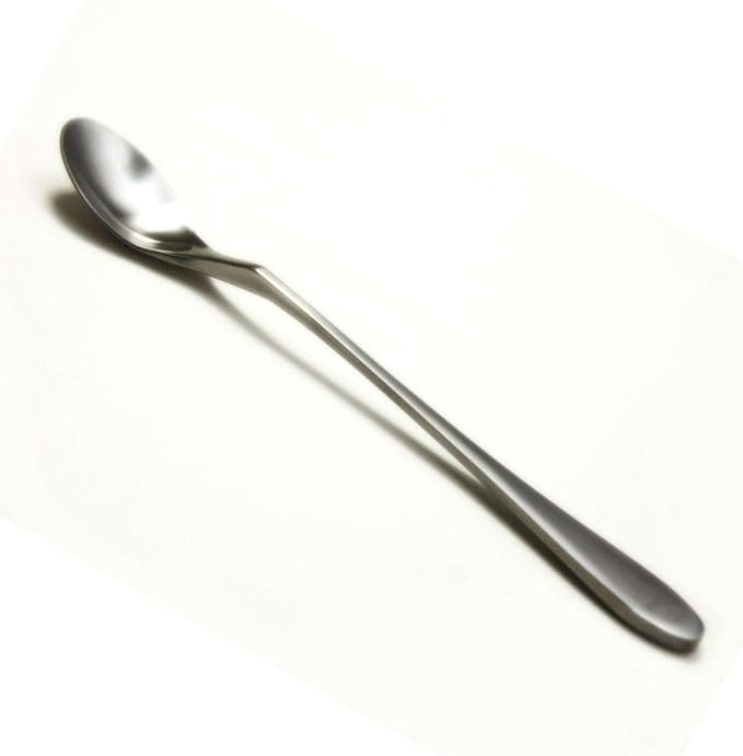 Knork Original Iced Tea Spoon, Matte,Silver