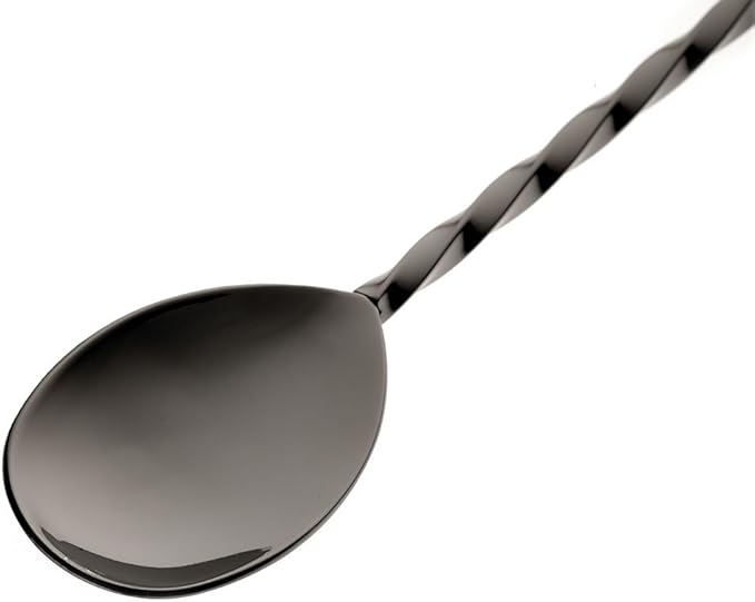 Barfly Bar Spoon with Muddler 15 3/4" (40.0 cm), (40 cm), Gun Metal Black
