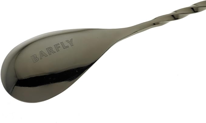 Barfly Bar Spoon, Fork End 12 3/8" (31.5 Cm), Gun Metal Black