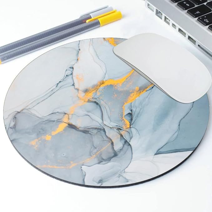 Modern Marbling Round Mouse pad Customized Mousepad Non-Slip Rubber Base Mouse Pads for Computers Laptop Office Desk Accessories Mouse pad