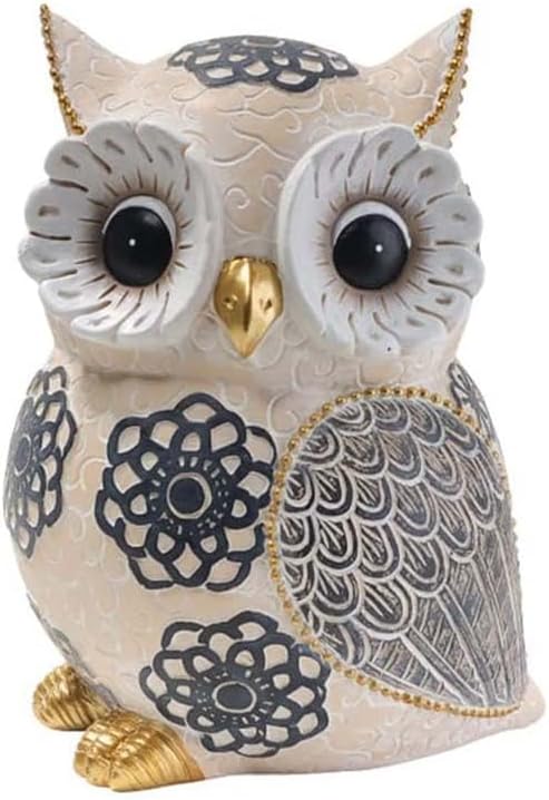 Oinas Cute White Owl Statue & Figurines for Home Decor - Adorable Gifts for Owl Lovers